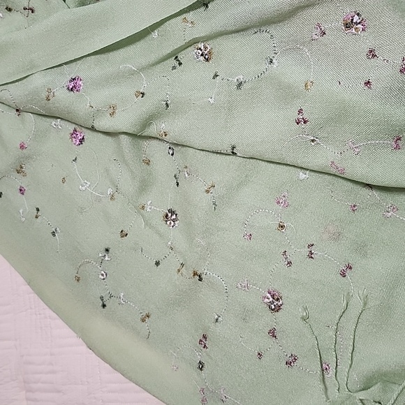 Lime green Pashmina scarf - Picture 5 of 5